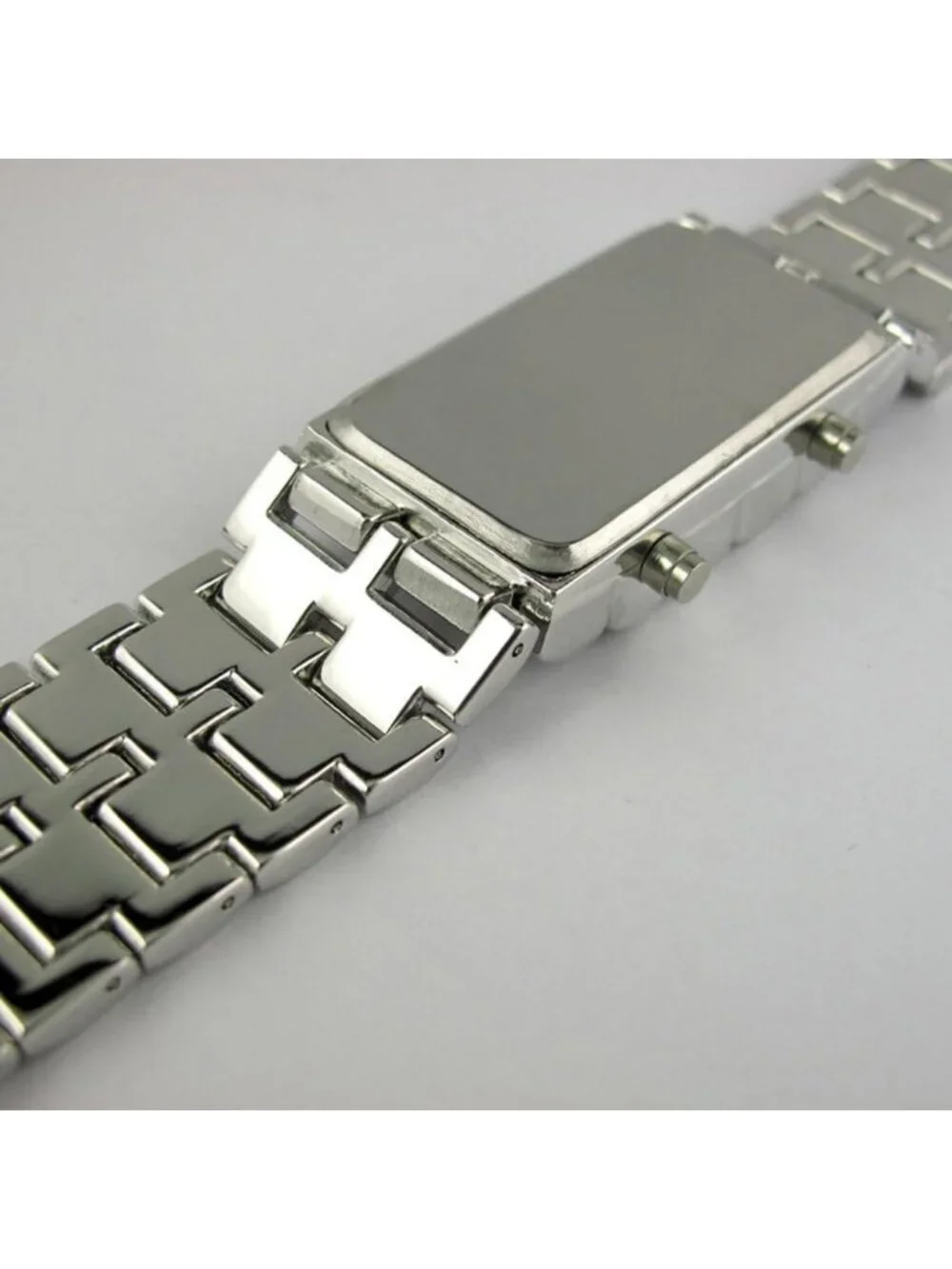 Men's All Silver Analog Quartz Stainless Steel Casual Classic Round Wrist Watch